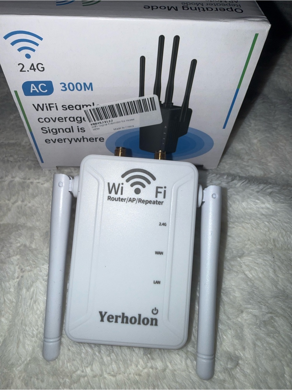 White WiFi Router/AP/Repeater - 2.4G Signal Booster
